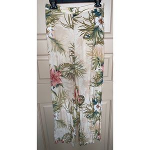 MANGO PRINTED FLOWY PANTS